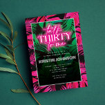 Invitation Parlez trente à moi Neon Pink Tropical 30e anniver<br><div class="desc">Célébrez avec cette enseigne tropicale branchée néon inspiré "parle trente à moi" invitations à la fête du 30e anniversaire! Customisez avec votre texte et vos détails.</div>