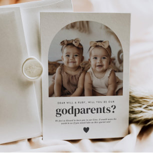 Invitation Parrainage Photo Proposition Fille Jumelles