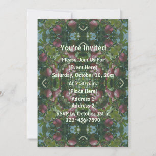 Invitation Parti Abstrait Red Apples