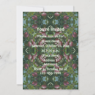 Invitation Parti Abstrait Red Apples