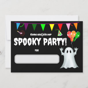 Invitation Parti Anniversaire de enfant éffrayant