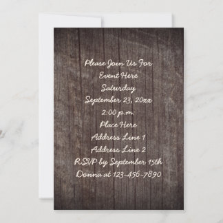 Invitation Parti Barnboard vieilli