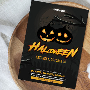 Invitation Parti Citrouille d'Halloween