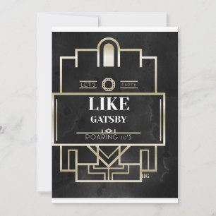 INVITATION PARTI COMME L'INVITATION DE GATSBY