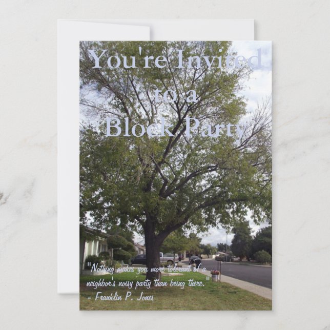 Invitation Parti de blocage (Devant)