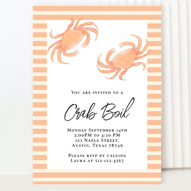 Invitation Parti de boue de crabe (Créateur téléchargé)