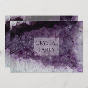 Invitation Parti de cristal de la grotte d'Amethyst