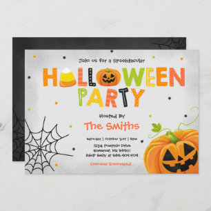 Invitation Parti de la petite Halloween spooktaculaire