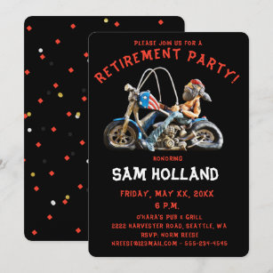 Invitations Faire Part Cartes Vieux Motard Zazzle Fr