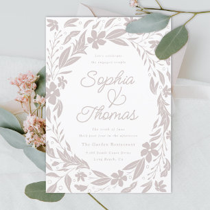 Invitation Parti de l'engagement Tan Couples neutres selon le