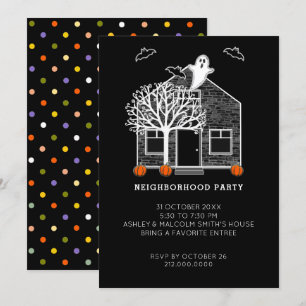 Invitation Parti de quartier Halloween