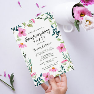 Invitation Parti de réchauffement domestique Fleur sauvage ru
