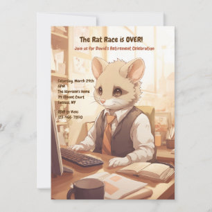 Invitation Parti de retraite de la course de rat
