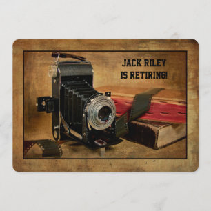 Invitation Parti de retraite pour photographe