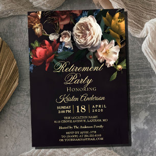Invitation Parti de retraite Rose délicat