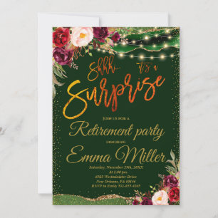 Invitation Parti de retraite surprise