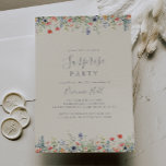 Invitation Parti de surprise Fleur sauvage multicouleur<br><div class="desc">Cette invitation à la fête de fleur sauvage multicolore est parfaite pour un anniversaire moderne, une retraite ou toute fête surprise. Le design est composé de fleurs sauvages de prés, de feuilles et de fleurs sauvages, rose, violet, rousses, jaunes, bleu marine, rouges, rouges, rouges, rouges, rouges, jaunes, rouges, jaunes, qui...</div>