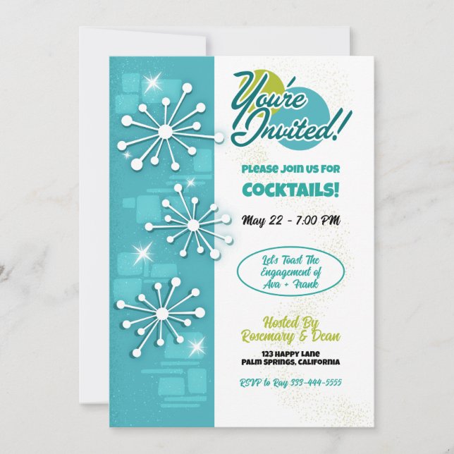 Invitation Parti d'engagement des putniks modernes du milieu  (Devant)