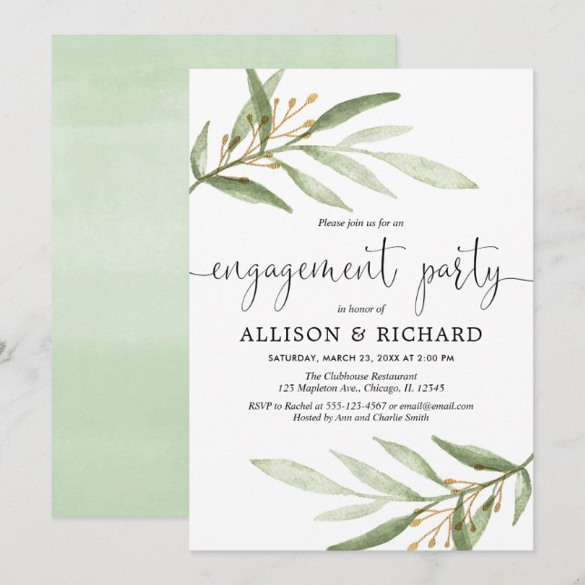 Invitation Parti d'engagement écologique (Devant / Derrière)