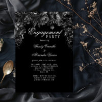Parti d'engagement noir gothique classique