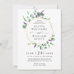 Invitation PARTI D'ENGAGEMENT PHOTOGRAPHIQUE Eucalyptus Moder
