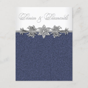 Invitation Parti Denim et Diamonds