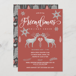 Invitation Parti des amis scandinaves de Reindee
