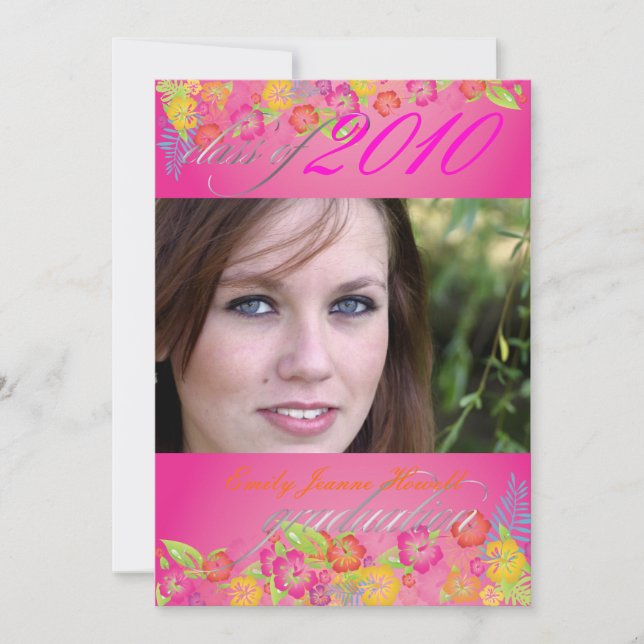 Invitation Parti des diplômés de Luau (Devant)