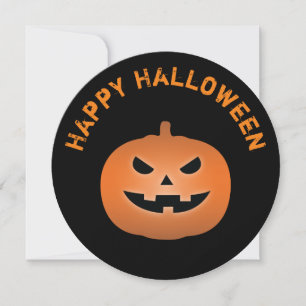 Invitation Parti d'Halloween Citrouille de Jack-o'-lantern ef