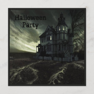 Invitation Parti d'Halloween de la Maison Déplaisante