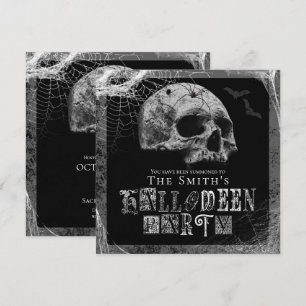 Invitation Parti d'Halloween de la veuve noire