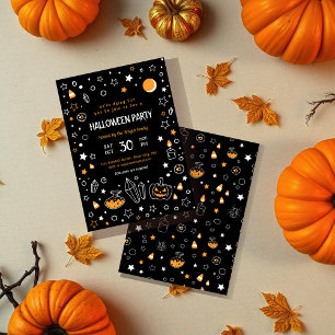 Invitation parti d'halloween fantaisiste