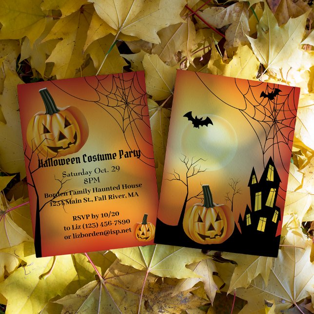Invitation Parti d'Halloween Jack O' Lantern (Créateur téléchargé)