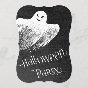 Invitation Parti d'Halloween - Le fantôme fantomatique