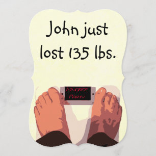 Invitation Parti du divorce humoristique