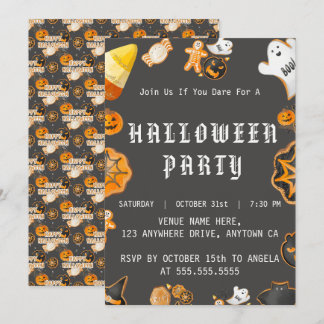 INVITATION PARTI ÉFFRAYANT HALLOWEEN