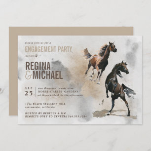 Invitation PARTI ENGAGEMENT À L'Aquarelle Sauvage