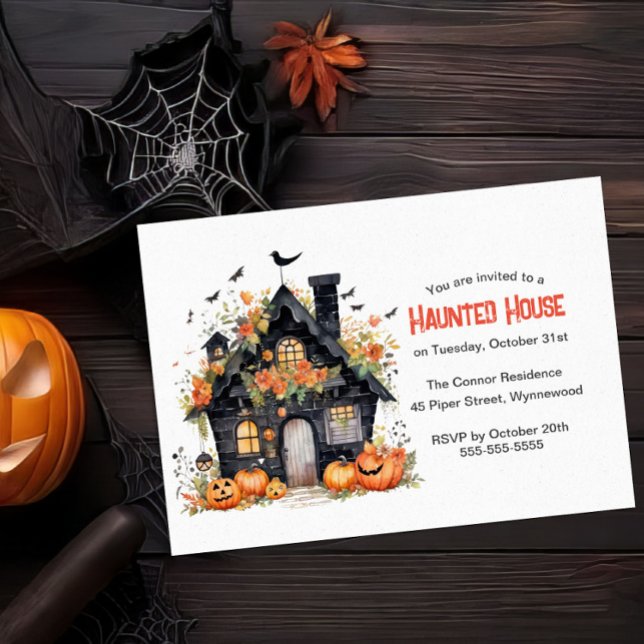 Invitation Parti Haunted House (Créateur téléchargé)