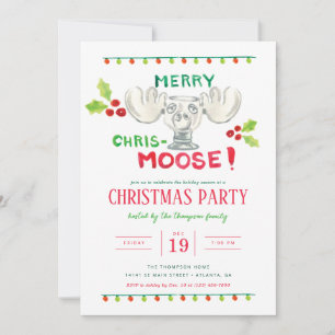 Invitation Parti Joyeux Chris-Moose de National Lampoon