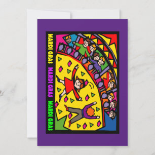 Invitation Parti Mardi Gras