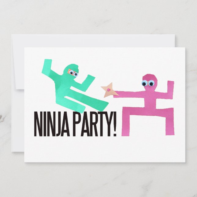 Invitation Parti Ninja (Devant)