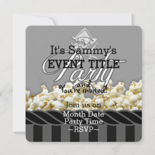 Invitation Parti pirate personnalisé