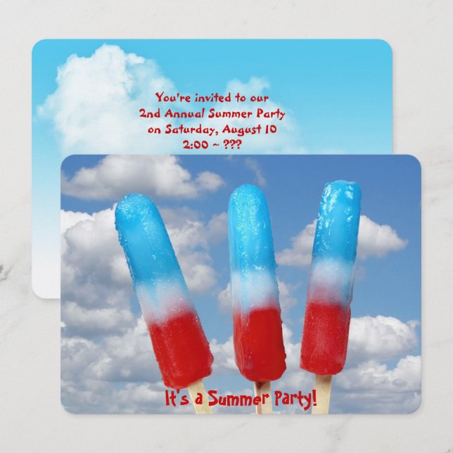 Invitation Parti populaire patriotique (Devant / Derrière)