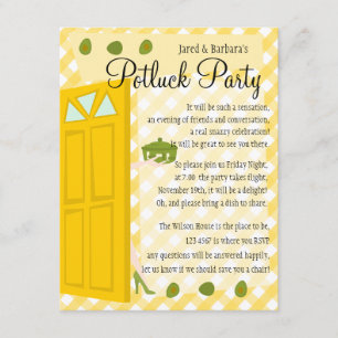 Invitation Parti Potluck