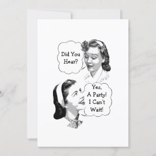 Invitation Parti rétro