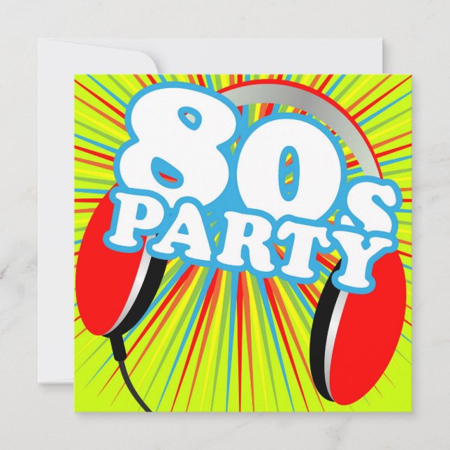 Invitation Parti rétro (Devant)