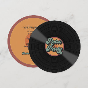 Invitation Parti Rétro Thématique Personnalisé