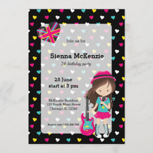 Invitation Parti Rockstar