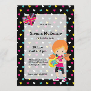 Invitation Parti Rockstar