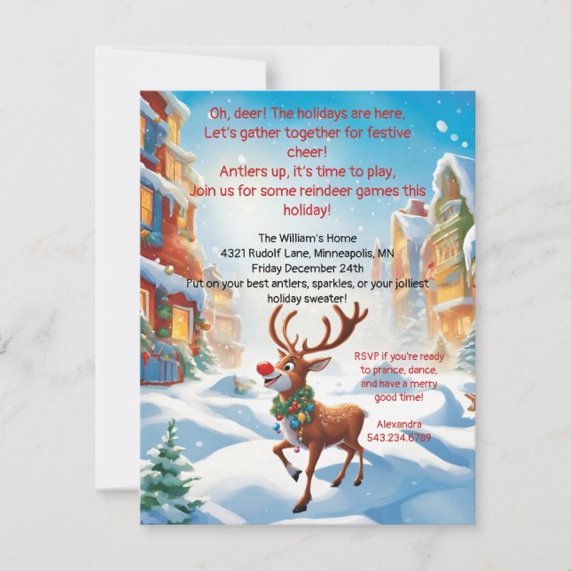 Invitation Parti Rudolph (Devant)